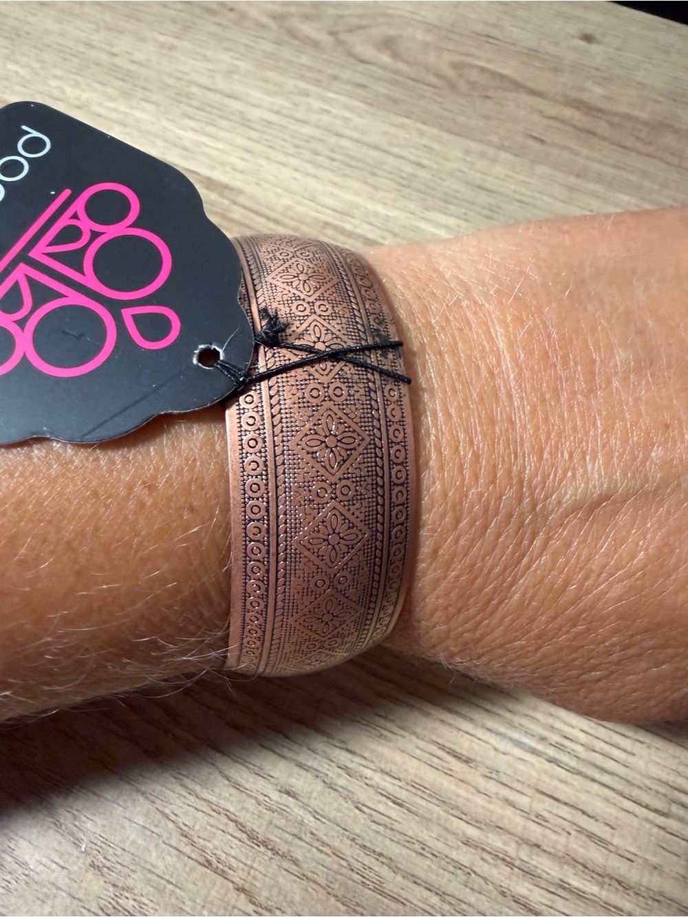 paparazzi Copper-Tone Etched Bangle Bracelet
